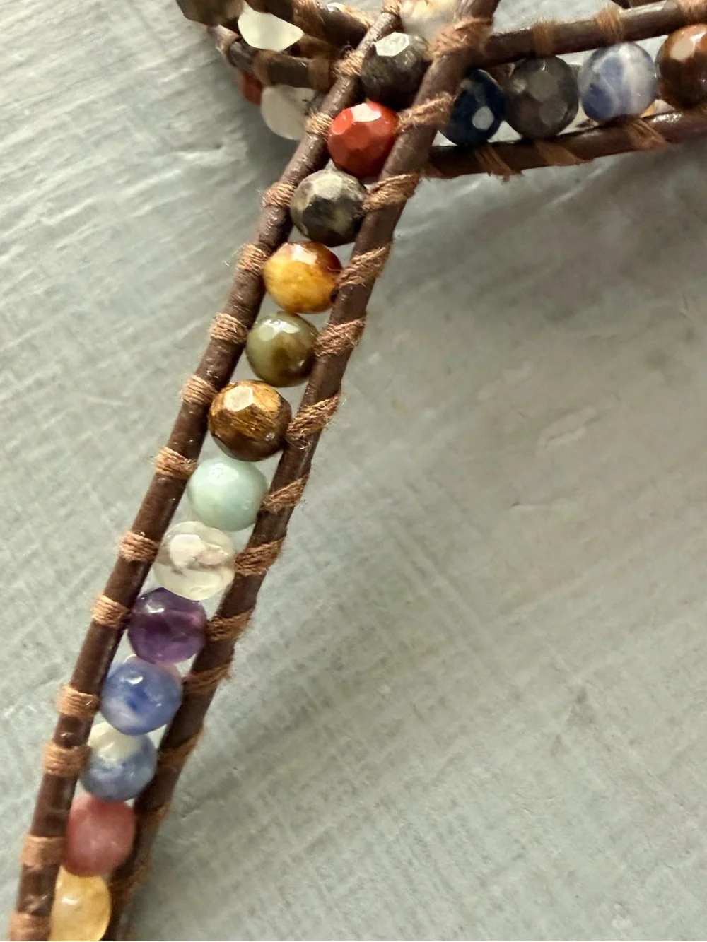Chan Luu Multi-Color Stone Beaded Wrap Bracelet
